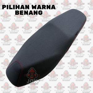 cover jok polos benang warna bahan amplas/kasar instan (LANGSUNG PASANG) pakai tali karet vario beat pcx nmax aerox motor bebek