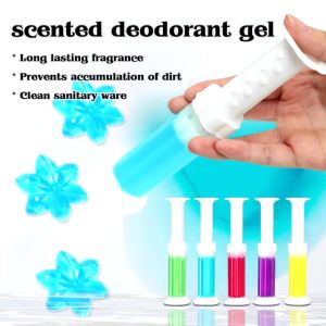 Gel Toilet Bowl Cleaner Flower Stamp Toilet Deodorizing Gel Stamp Toilet Flask Odor Remover - KMK Marketing