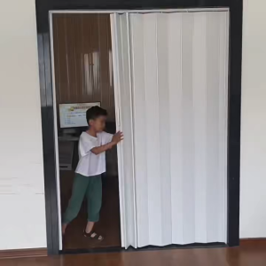 Accordion door Indoor folding door PVC household sliding door Track door Folding door PVC door Bathroom sliding door