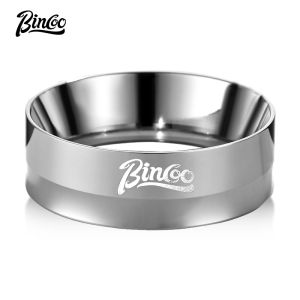 BINCOO Coffee Powder Ring Stainless Steel Portafilter Collection Ring External Collar Suitable for Espresso Machine Portafilters 51MM/58MM