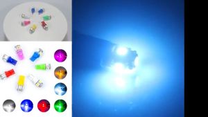 7 สีละ 4 บาท หลอดไฟหรี่ 5 ชิป หลอดละ T10 LED ขั้ว