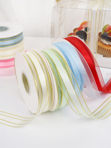 Zhuocai Cake Ribbon Gift Box Gift Bouquet Package Ribbon Baking Ribbon Flowers Ribbon Floral Decoration
