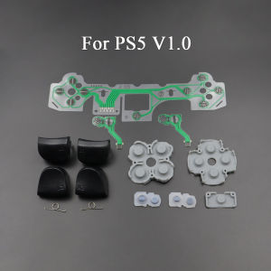 1Set Trigger Buttons L1 R1 L2 R2 With Spring Silicone Conductive Pad Film For PS5 Controller BDM-010 BDM-020 BDM-030 V1 V2 V3