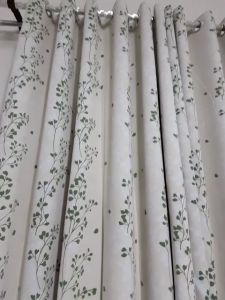 Gorden Blackout Blazer Daun Mini Rosmary Lavende & Awan Bunga Merah Amanda Abu Rantai Biru Uk 140 x 200 Horden Pintu Jendela Rumah Minimalis Tebal