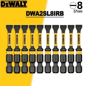 DeWalt | DEWALT Slotted Impact Screwdriver Bit Set 1/4 Shank Long Drill Bit for Electric Drill 1/5-Piece Power Tool Accessory DWA2SL8IRB