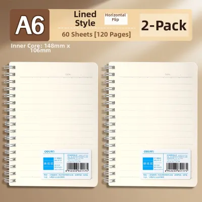 Portable Thick Page Rotatable A7 Pocket Notebook
