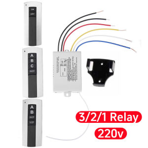 Professional 220V 1/2/3 Channel ON/OFF Wireless Digital Remote Control Switch with/no Holder for Lamp Light Receiver Transmitter