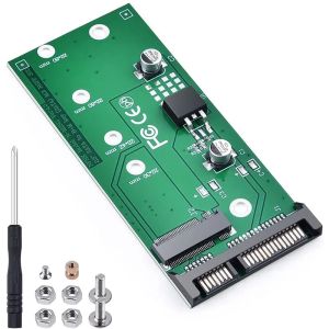 M.2 NGFF to SATA Adapter M.2 NGFF Key B/B+ SSD to SATA III 6Gbps Converter Card Support 2230/2242/2260/2280 for Laptop Desktop