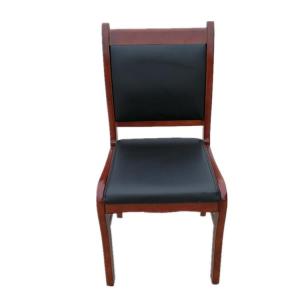 Soft Padded Office Chair Wooden Leather