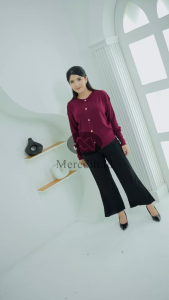 Blouse Cardigan Rajut Knitwear Wanita Terbaru kekinian Premium