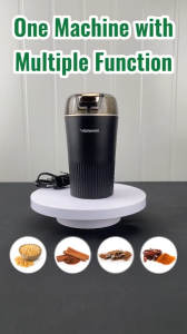 Vermax 300W Portable Coffee Grinder with 4 Edge Blades - Multi-Use for Beans Spices Including Free Cleaning Brush
