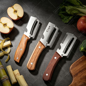 Specialized Peeler Multifunctional Stainless Steel Kitchen Peeler for Sugarcane and Pineapple Peeling Kitchen Vegetable Tool