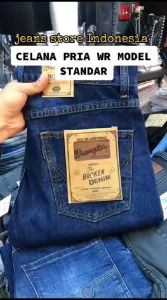 WRANGER PROMO!! (BISA COD / BAYAR DI TEMPAT) Celana Jeans Standar Pria Cowok Reguler Regular Panjang Lurus Reguller Wrengler Warna Abu abu Coklat Hitam Biru Dongker Biowash Navy Murah Gaya Berkualitas Distro Keren Kekinian Ukuran size 28-38