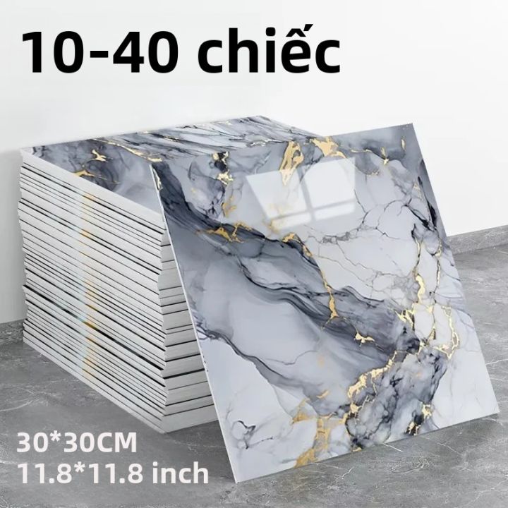 Hoa Văn Đá Cẩm Thạch Lá Nhôm Giả Ngói Dán Tường Tự Dính Xốp Cho Nhà Bếp ...