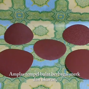 Amplas Tempel Bulat Berbagai Merk Dan Ukuran Per 5 Pcs