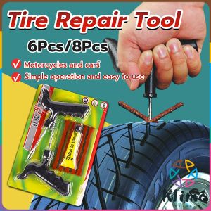 KLIMO Car and motorcycle Tubeless Tire Repair Tools Kit bicycle Accessories 8pcs/6pcs