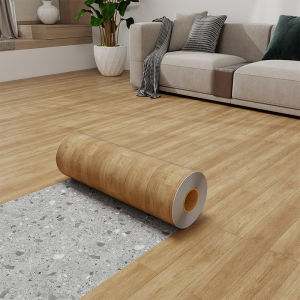 Thickened Self-Adhesive PVC Wood Grain Floor Stickers for Living Room Bedroom Waterproof Ground Renovation Tile Stickers