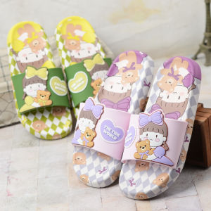 Cartoon Girl Sandals Princess Fashion Children Teens Babies Soft Bottom Plastic Bath Slippers Summer Internet Celebrity Primary School Students