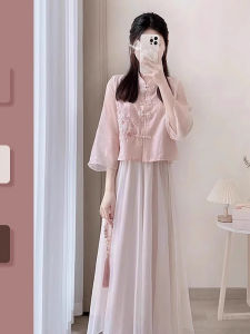 TIANANQI | Chinese Style Elegant Modified Qipao Set
