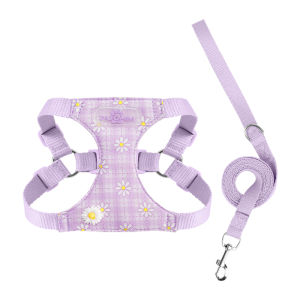 HamshMoc No Escape Dog Harness Leash Set Lightweight Mesh Breathable Adjustable Strap For Small Pets Outdoor
