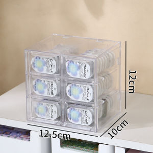 Daily Disposable Cosmetic Contact Lenses Storage Box Multi-Drawer Large Capacity Jiugongge Desktop Portable Invisible Glasses Storage Box