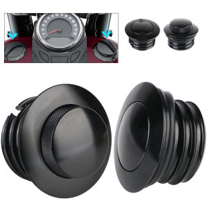 Motorcycle Oil Tank Gas Cap Chrome Black Accessories For Harley Sportster XL883 XL1200 Dyna FXD Softial Fat Boy CVO CNC Aluminum