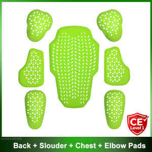 WOSAWE | WOSAWE CE Level 1/2 Motorcycle Jacket Insert Armor Back Protector Soft Shoulder Elbow Chest Pads Rider Armor Coat Accessories