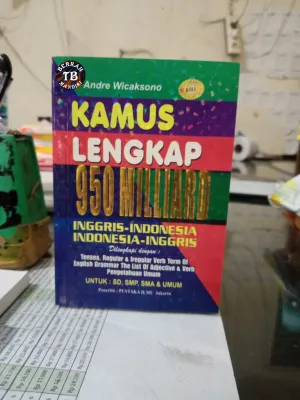 Buku Kamus Bahasa Inggris Lengkap 950 Kecil Warna (14×11cm)