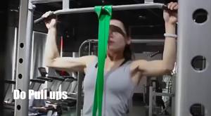 Fitness Elastic Band Pull-up with Strength Training Elastic Rope Mens and Womens Yoga Stretching Auxiliary Tension Band