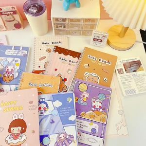 [Little B House] A5 Notebook Cute 60 Sheets Spiral Notebook Journal Writing Diary A5 Notepad Buku Nota - ST43