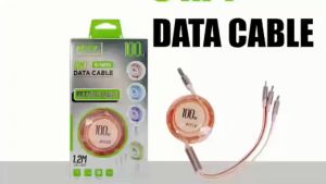 BISEN G-1010 1.2M PD100W 3IN1 Fast Charging Data Cable·For Android Type C Micro For IPh. High-value Macaron Color Matching. TPE Flexible Flat Wire· Built-in Single-Line Precision Telescopic Structure·Electronic Cellphone Charger Mobile Smartphone.