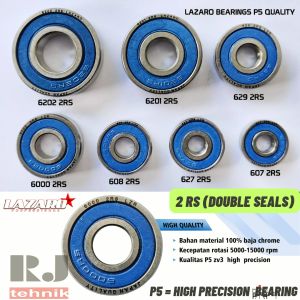 Bearing Laker Laher 607 6201 627 629 608 6000 6202 626 6002 6203 6001 6004 6200 6301 609 2RS P5 High Precision Lazaro Japan