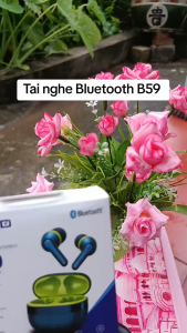 Tai nghe Bluetooth B59 nhỏ gọn lọc tiếng ồn âm thanh nổi có Mic Tai nghe HIFI thể thao