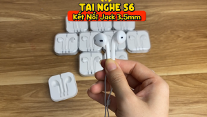 Tai nghe Có Dây nhét tai S6 Tai Nghe Dây giắc cắm 3.5mm dành cho điện thoại Android/iOs 6s 6plus/Samsung