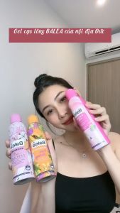 Bọt gel cạo lông tẩy lông nội địa Đức - Balea - Bơ sáp cạo lông toàn thân cho nữ