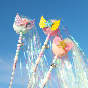 Angel Wing Fairy Cat Toy Wand with Tassel Bell New Model Self Entertaining Pet Supplies Cat Toys Fun Interactive Teaser Stick