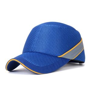 Summer Mesh Cloth Bump Cap Anti-collision Safety Baseball Hat Hard Inner Shell Helmet Head Protection For Work Factory Repairing