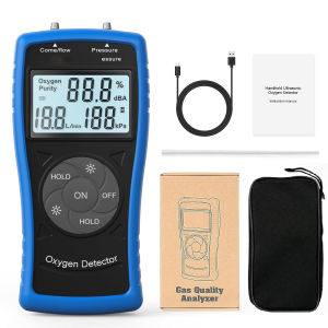 Holdpeak | Gas Detector Oxygen Detector YF-5800H Ultrasonic Oxygen Detector for Oxygen Concentration Pressure and Flow Handheld Detector
