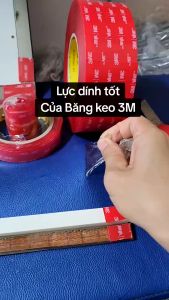 Băng keo cường lực 2 mặt trong suốt 3M 4905 nhiều size có độ bám dính và đàn hồi rất tốt