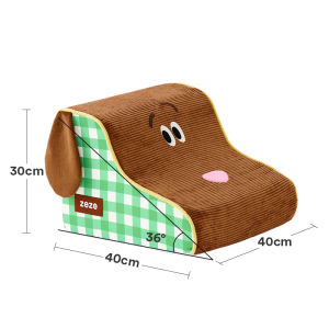 zeze | Pet Stairs for Small and Senior Dogs Detachable Washable Sponge