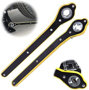 Auto Labor-saving Jack Ratchet Wrench Scissor Jack Garage Tire Wheel Lug Wrench Handle Labor Saving Wrenches Auto Repair