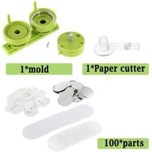 DIY Badge Making Manual Button Maker Machine 25mm 32mm 37mm 44mm 58mm 75mm Mold Materials for Pin Badge Press Maker Machine
