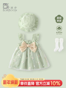 Princess Style Cotton Dress Baby Girl Summer Clothes One Year Old Birthday Dress Infant Clothes Autumn Dress A-Line Skirt