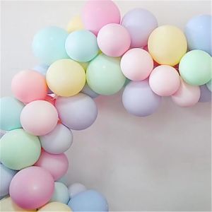 12 inci Balon Latex Macaron isi 1, 10, 20, 30 pcs / Balon Latex Pastel tebal / balon ulang tahun warna warni / perlengkapan dekorasi pesta