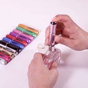 【SKIT SG】Travel Portable Mini Refillable Perfume Atomizer 5ml Bottle Scent Pump Spray Case For Travelling Essential Perfume Travel Bottle Perfume Atomizer Perfume Spray Bottle Perfume Sprayer