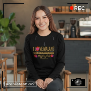 KAOS AREMA MALANGAN I LOVE MALANG LENGAN PANJANG aremafashion