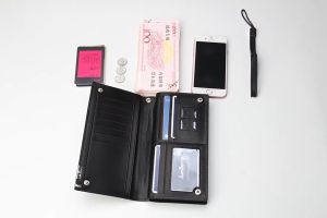 กระเป๋าสตางค์ผู้ชาย RockLife หนังกระเป๋าสตางค์ใบยาวกระเป๋าสตางค์ผู้ชายยาว Mens Wallet PU Leather Long Wallet