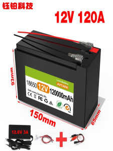12V 45Ah 100Ah Lithium Battery Pack Built-in BMS for Solar Boat + 12.6V Charger LDE Lamp Other Electronic Components Market