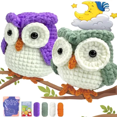 Animal sery Crochet Kit for Beginners Crochet Starter SET DIY Crochet Kit For BeginnersCrocheting Knitting Kit Step-by-Step