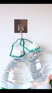 Set 5 Móc Dán Tường Inox Siêu Chắc Chịu Lực 5KG Treo Nồi Chảo Và Vật Dụng Đa Năng